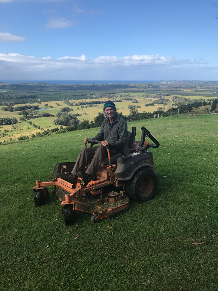 Nic on Mower